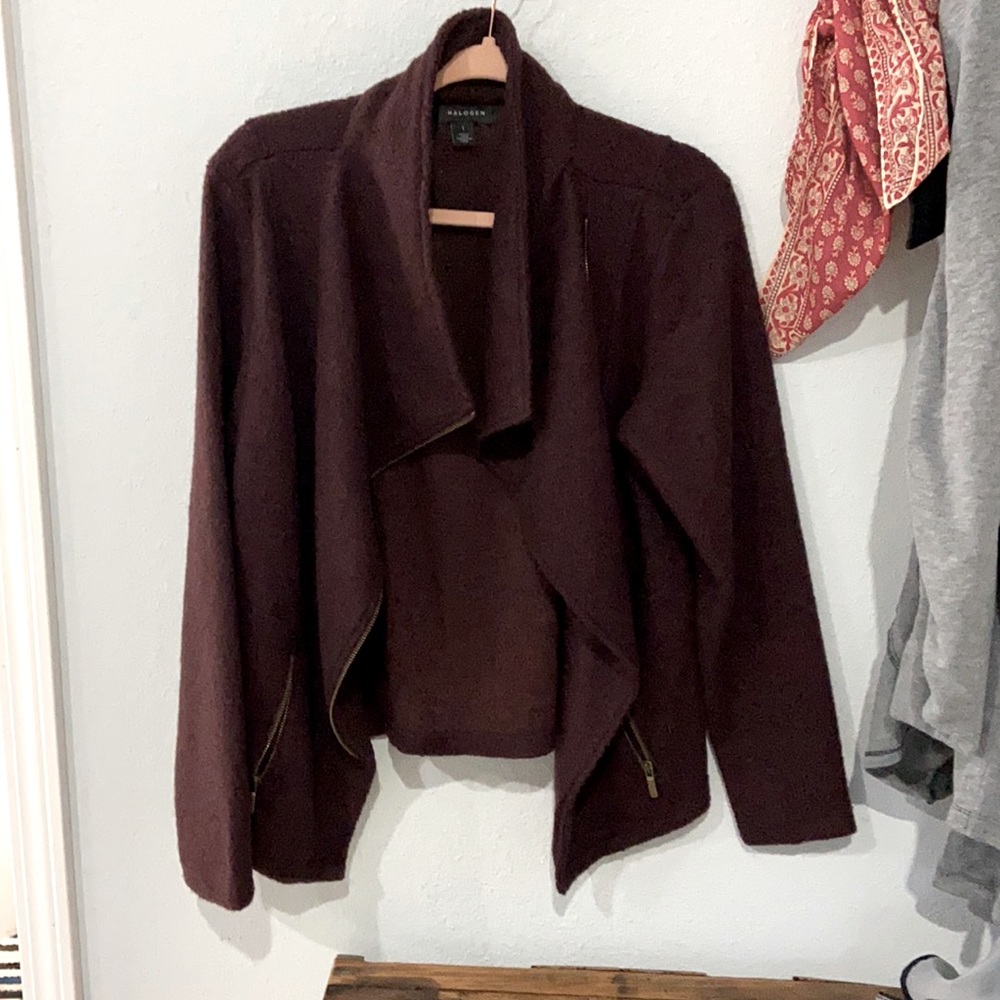 Halogen Wool Moto Jacket/Large